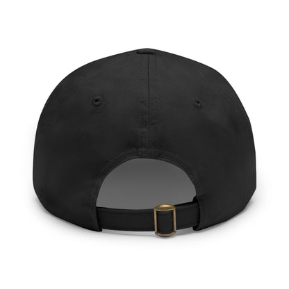 Forever Fishing Leather Patch Dad Hat - Black Logo
